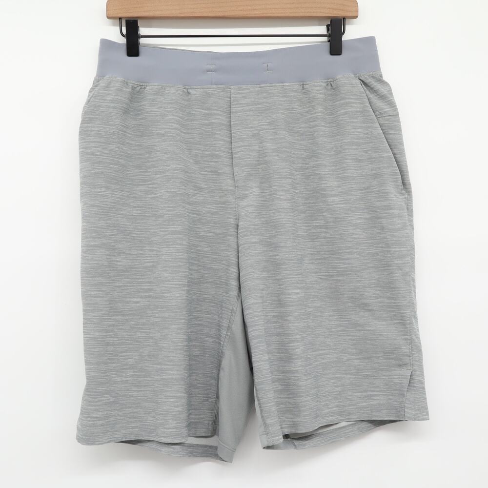Lululemon T.H.E. Short Lineless 11" Heather Allover Sea Salt Light Cast Sz L